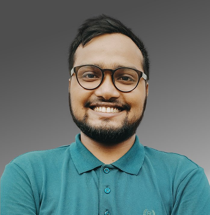 satyajit's profile photo, Image may contain: Satyajit Mondal, smiling, glasses and beard